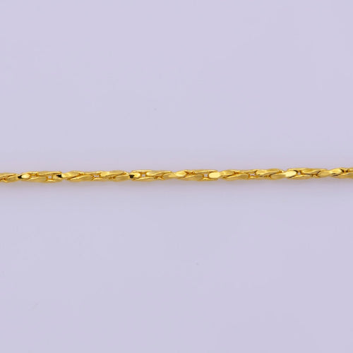 0.8mm Dainty Wheat 18 Inches Layering Chain Necklace w. Spring Ring | WA-396 Clearance Pricing - DLUXCA