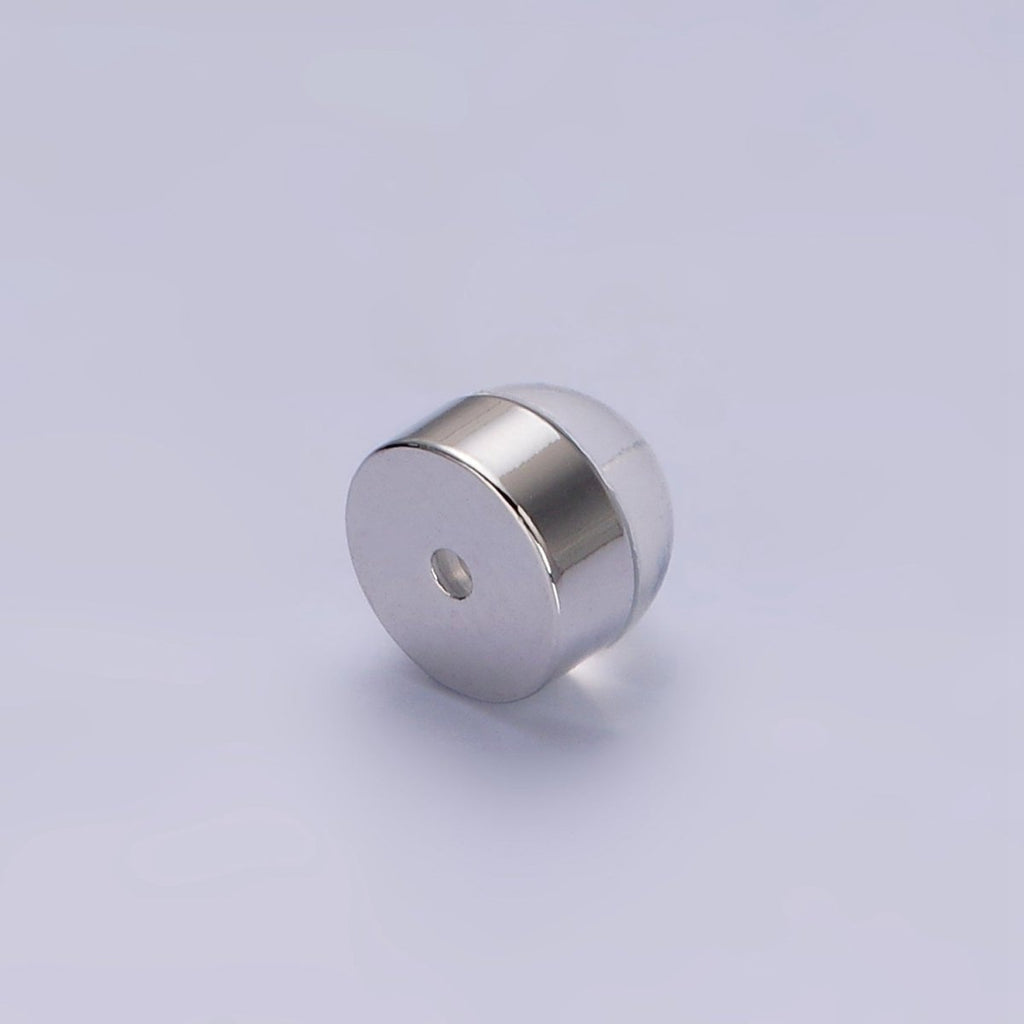 10 pair Soft Silicone Earring Backs for Studs Silver Rubber Earring Backs with Open Link Hypoallergenic Safety Plastic Earring Back for Jewelry Making Z-425 Z-426 Z-427 Z-428 - DLUXCA