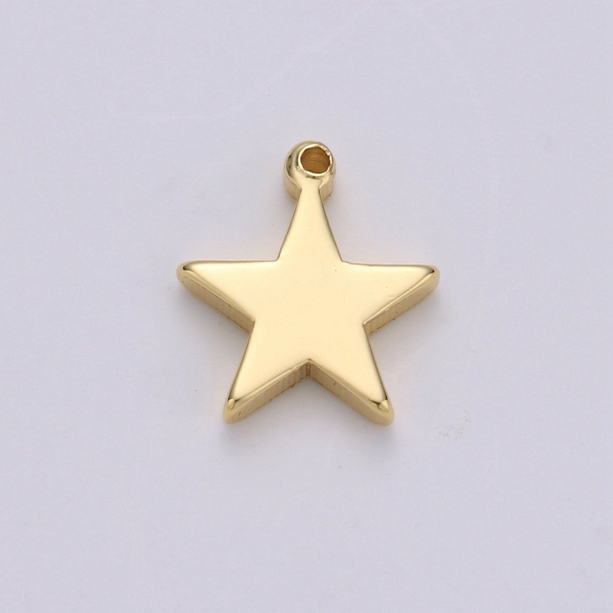 12x12mm 24k Gold plated Star Charms, Gold Star Pendant, Celestial Jewelry Minimalist Jewelry Making supply, D-683 - DLUXCA