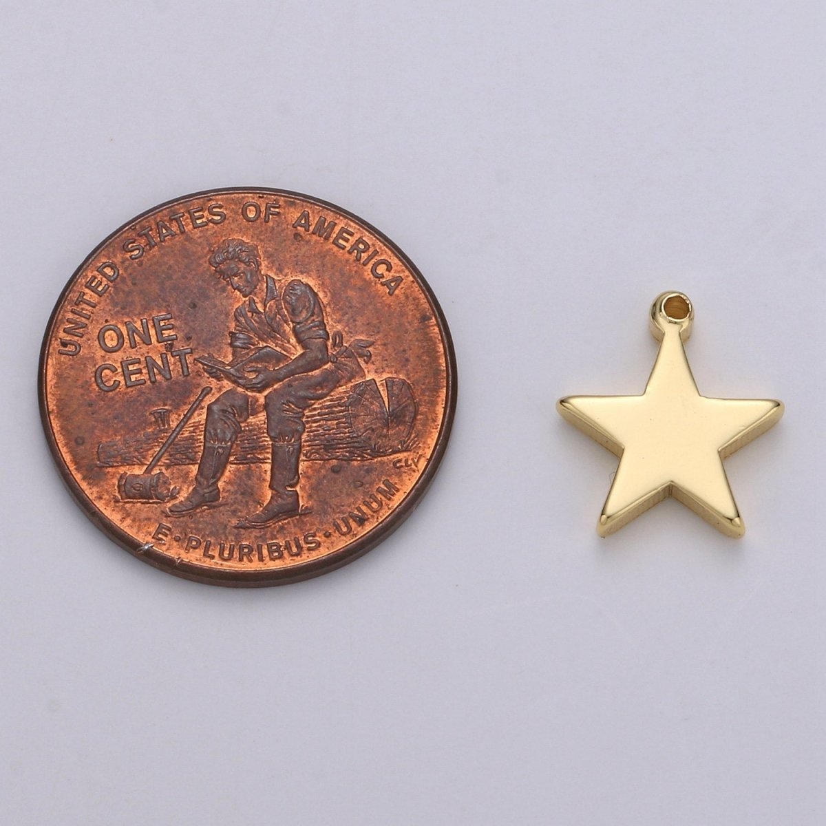 12x12mm 24k Gold plated Star Charms, Gold Star Pendant, Celestial Jewelry Minimalist Jewelry Making supply, D-683 - DLUXCA