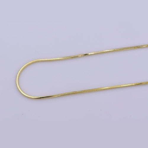 1.3mm Snake Herringbone 18 Inch, 20 Inch Layering Chain Necklace | WA-402 WA-403 Clearance Pricing - DLUXCA
