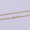 14k Gold Fill Diamond Cut Cable Chain, Cable gold chain necklace, cable chain, gold chain, gold necklace, plain necklace 18 inch length 2.4mm width | WA - 534 Clearance Pricing - DLUXCA
