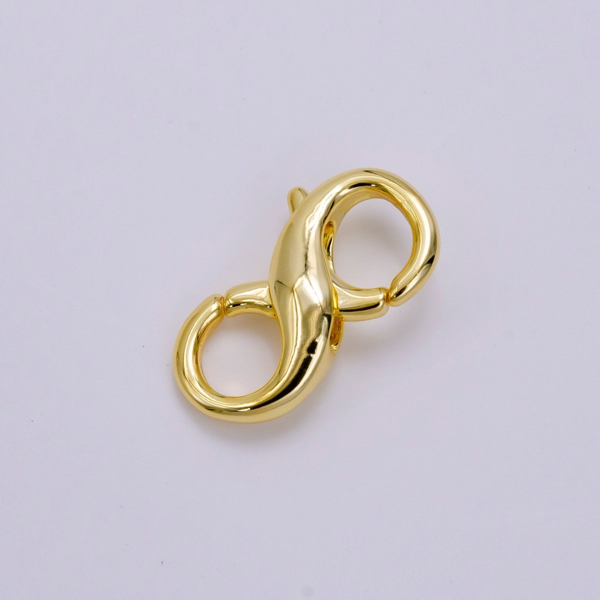 14K Gold plated 18mm Double Lobster Claw Clasps Jewelry Finding Supply in Gold & Silver | Z683 - DLUXCA