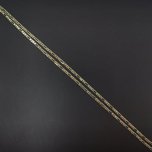 14K Gold plated 1.8mm Figaro Chain 23.5 inch Finished Necklace For Wholesale Necklace Dainty Jewelry Making Supplies | WA-485 Clearance Pricing - DLUXCA