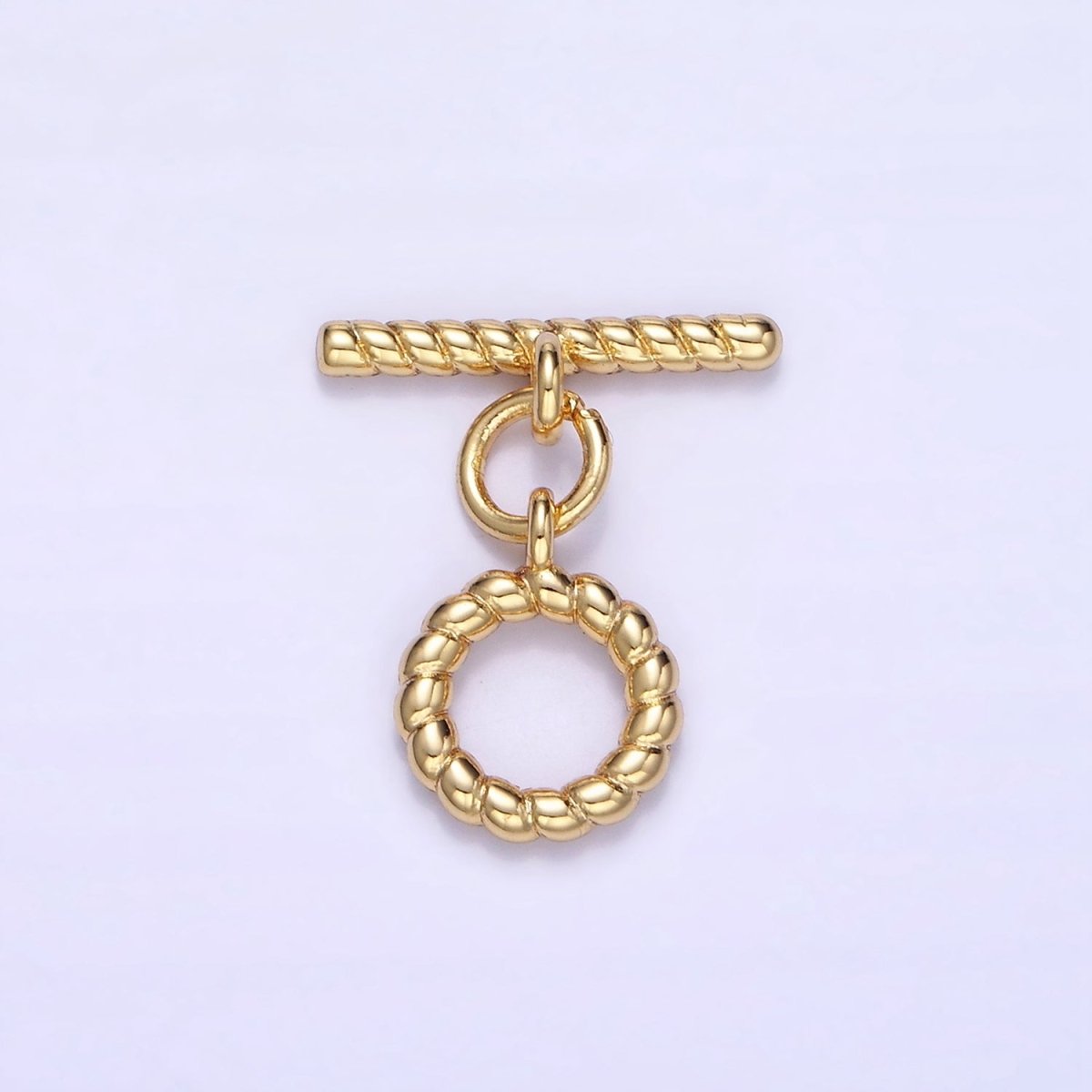 14K Gold plated 20mm Croissant Toggle Clasps Closure Findings | Z769 - DLUXCA