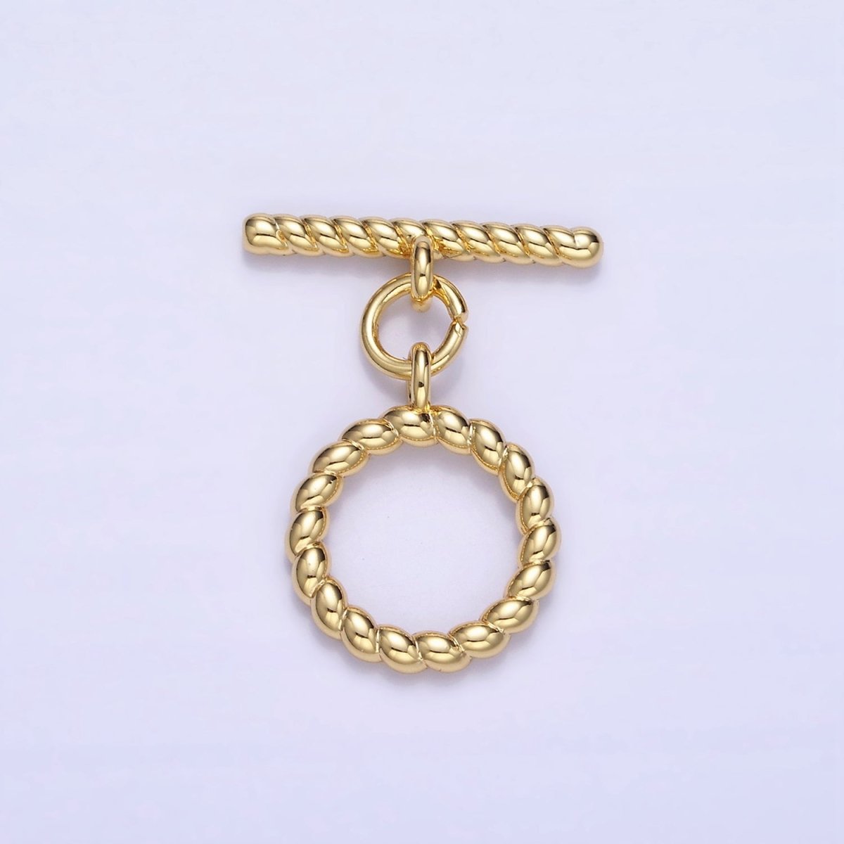 14K Gold plated 25mm Croissant Toggle Clasps Closure Findings | Z768 - DLUXCA