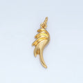 14K Gold plated 25mm Edged Geometric Minimalist Add - On Charm | AC174 - DLUXCA