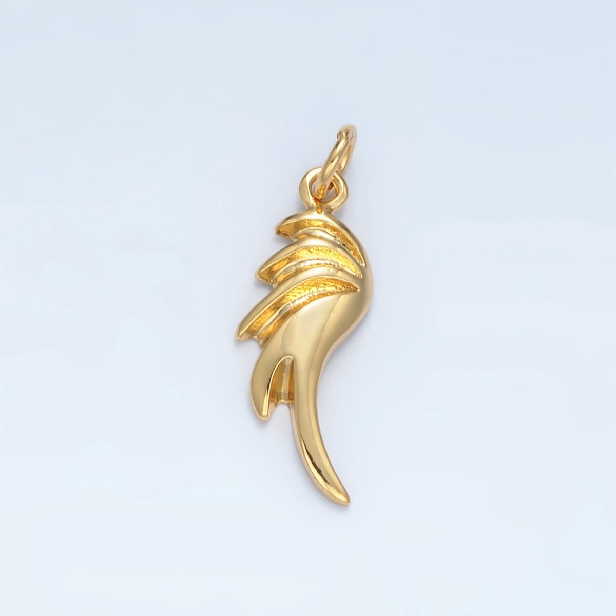 14K Gold plated 25mm Edged Geometric Minimalist Add - On Charm | AC174 - DLUXCA
