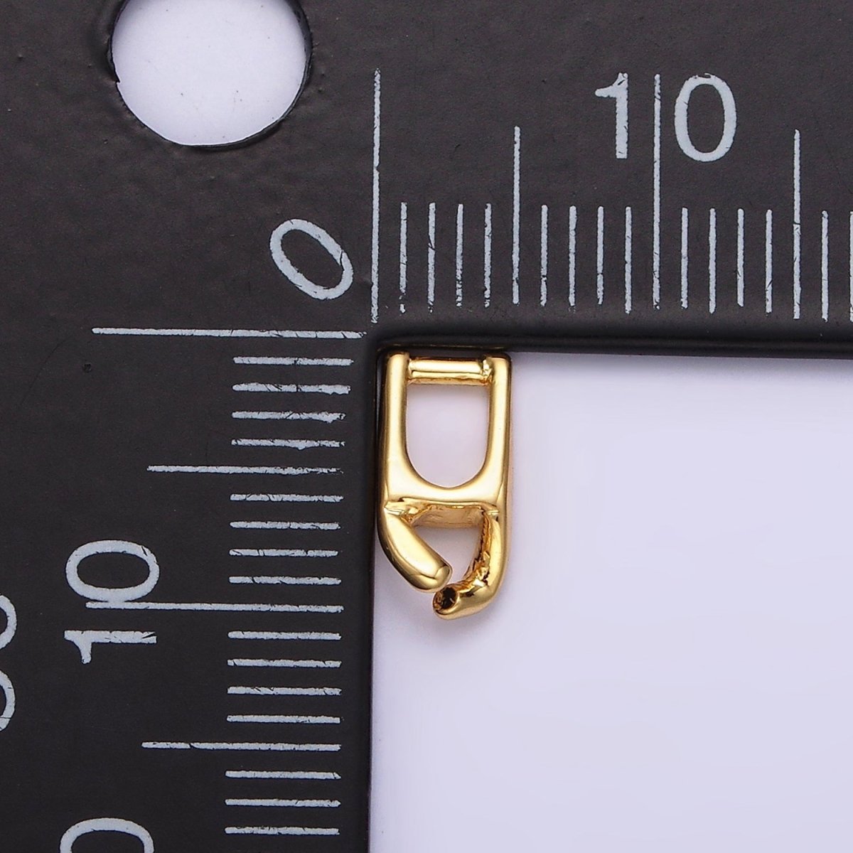 14K Gold plated 4.7mm Snap Lock Hook Minimalist Jewelry Making Closure Supply | Z591 - DLUXCA