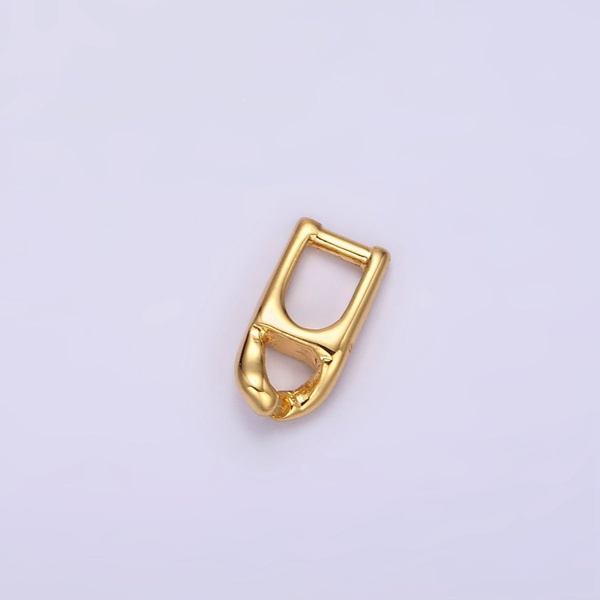 14K Gold plated 4.7mm Snap Lock Hook Minimalist Jewelry Making Closure Supply | Z591 - DLUXCA