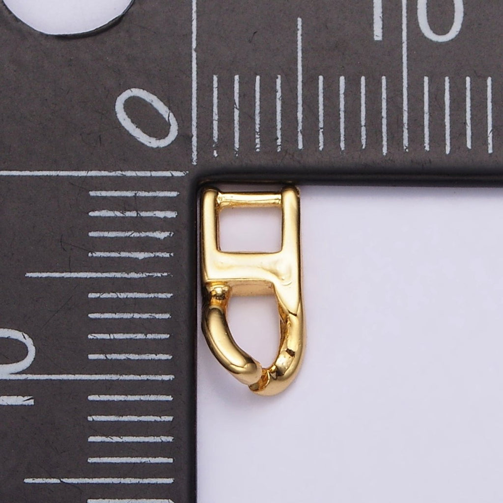 14K Gold plated 5mm Snap Lock Hook Minimalist Jewelry Closure Findings Supply | Z592 - DLUXCA