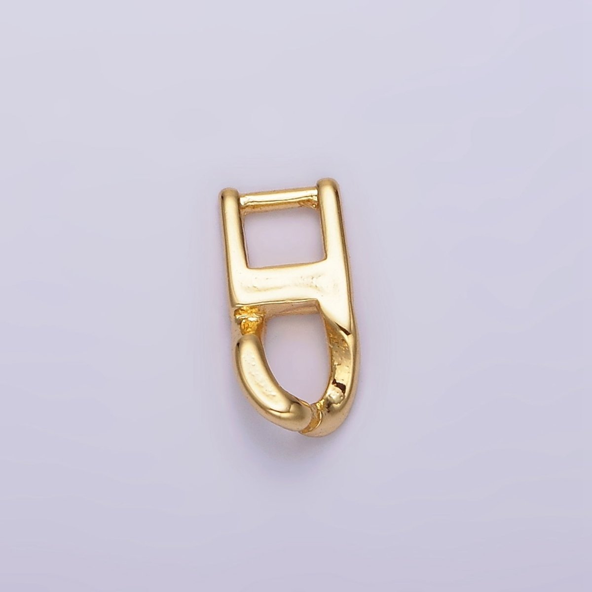 14K Gold plated 5mm Snap Lock Hook Minimalist Jewelry Closure Findings Supply | Z592 - DLUXCA