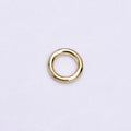 14K Gold plated 6mm, 8mm Soldered Close Jump Ring Jewelry Making Supply Pack | Z-908 Z-909 - DLUXCA