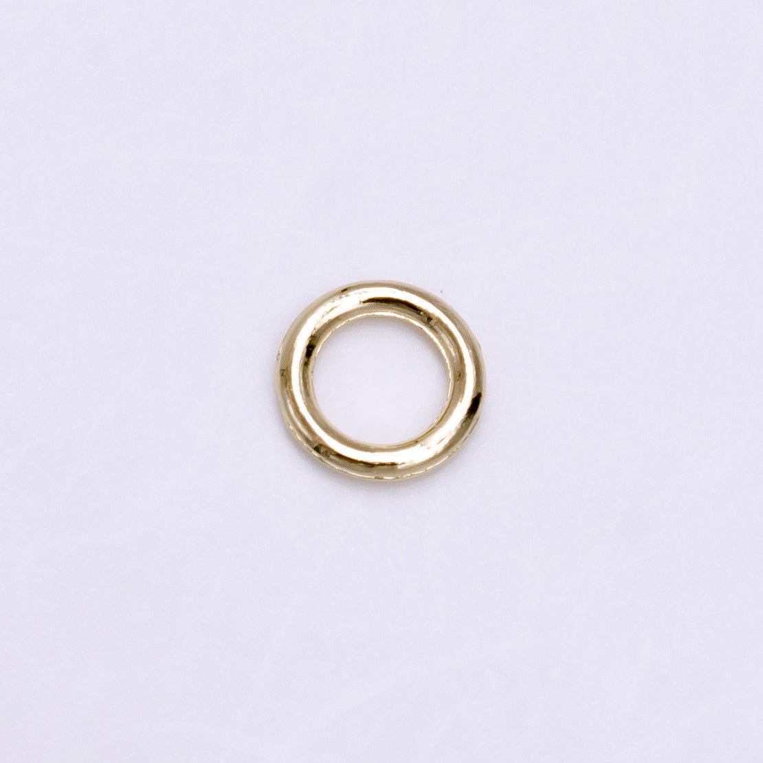 14K Gold plated 6mm, 8mm Soldered Close Jump Ring Jewelry Making Supply Pack | Z-908 Z-909 - DLUXCA