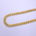 14K Gold plated 9.5mm Panther Chain 16 Inch Choker Necklace | WA-2414 - DLUXCA