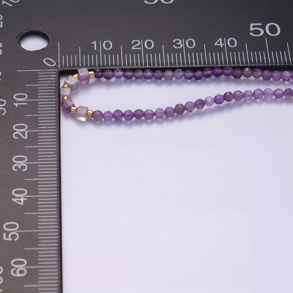 14K Gold plated Amethyst Multifaceted Purple Rope Adjustable Friendship Bracelet | WA-2007 - WA-2009 Clearance Pricing - DLUXCA