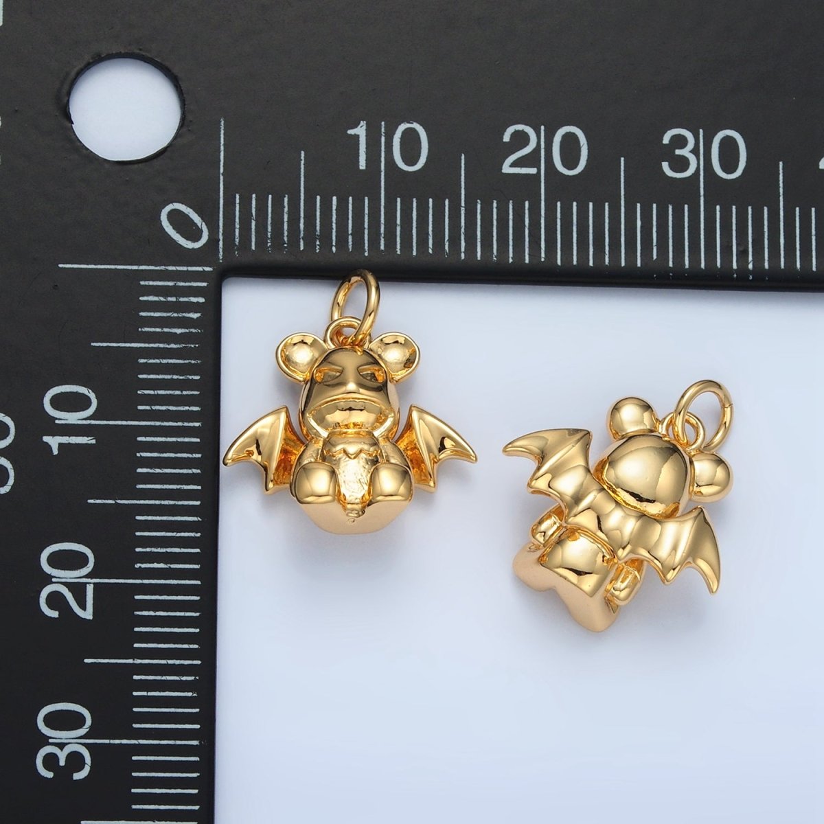 14K Gold plated Bat Animal Charm | AC - 175 - DLUXCA