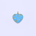 14K Gold plated Colorful Enamel Heart Star Pendant Charm For Wholesale Pendants and Charms Jewelry Making Craft Supplies M-315