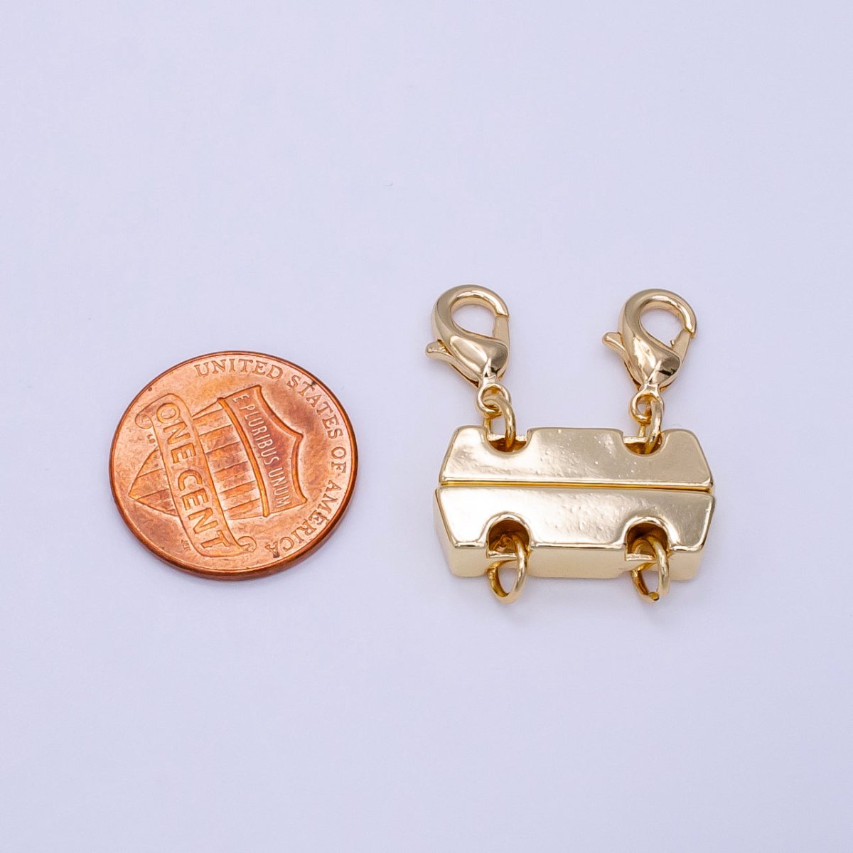 14K Gold plated Double Lobster Clasps Layered Detangler Findings in Gold & Silver | Z786 - DLUXCA