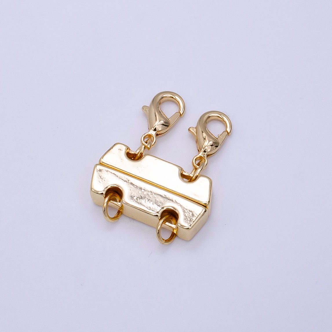14K Gold plated Double Lobster Clasps Layered Detangler Findings in Gold & Silver | Z786 - DLUXCA