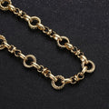 14k Gold plated Fancy Chain by Yard, Link Cable Double Eternity Chain Wholesale bulk Chain Jewelry Making | ROLL-307 Clearance Pricing - DLUXCA