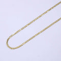 14K Gold plated Flat Curb Link 1.7mm 18 Inch / 19.6 Inch Layering Chain Necklace | WA-216 WA-2320 Clearance Pricing - DLUXCA