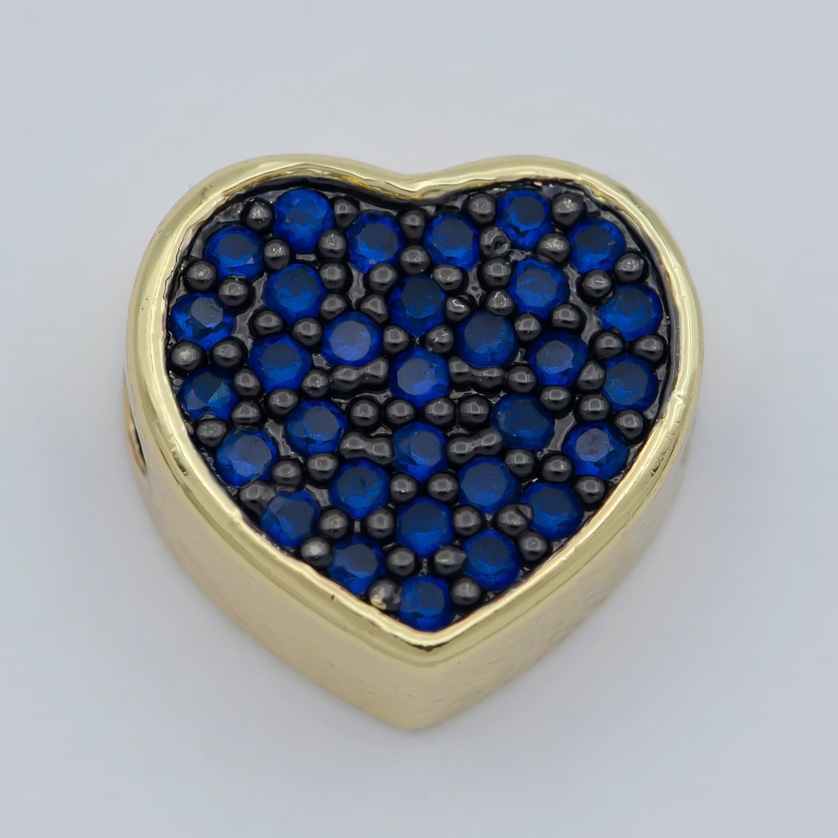 14k Gold plated Heart Beads, Hearts Spacer Beads, Gold Bracelet Charms Rose Gold Silver Love Jewelry Supplies Component findings 10MM B-548 to B-557