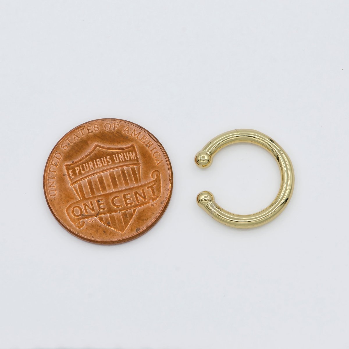 14K Gold plated Minimalist Ear Cuff Earrings | AI164 - DLUXCA