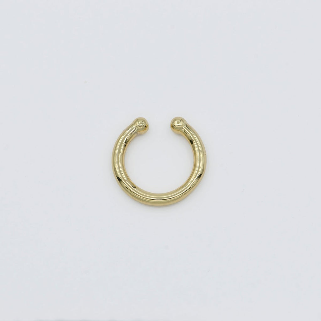 14K Gold plated Minimalist Ear Cuff Earrings | AI164 - DLUXCA