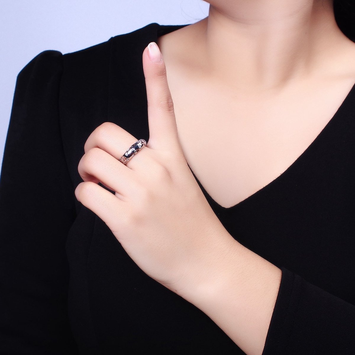 14K Gold plated Open Butterfly Adjustable Ring | R-220