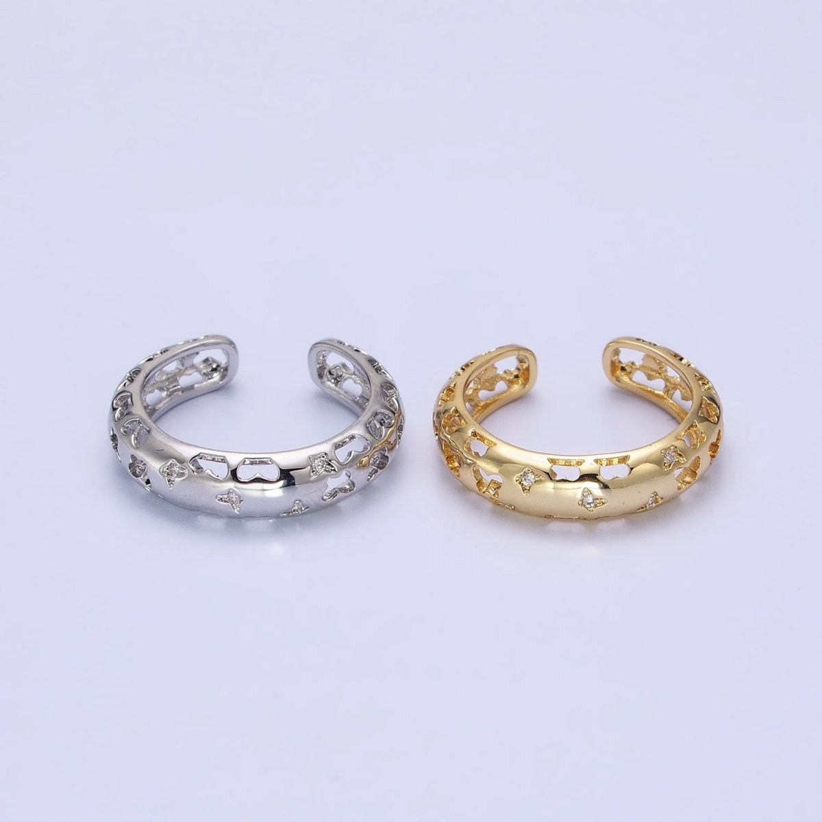 14K Gold plated Open Butterfly Adjustable Ring | R-220