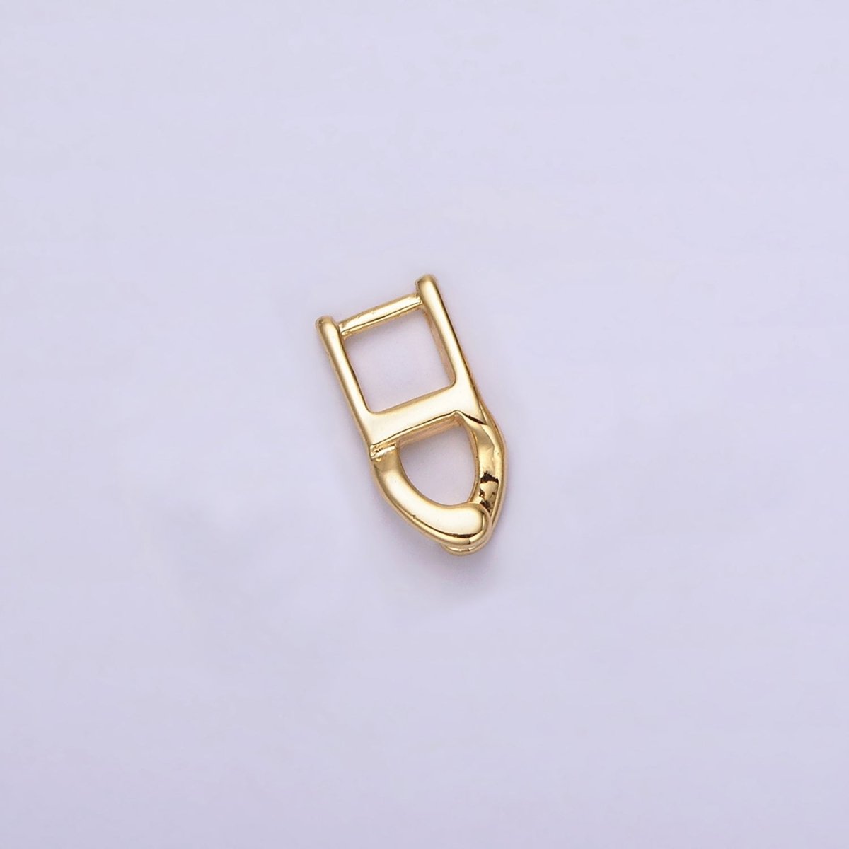 14K Gold plated Snap Lock Minimalist Jewelry Closure Findings Supply Set | Z593 Z594 - DLUXCA