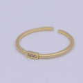 14k Gold plated Twisted Ring- Gold plated Stacking Ring, Minimalist Ring Band, Midi ring, Everyday Jewelry, Thin Twist Wedding Band U-478 - DLUXCA