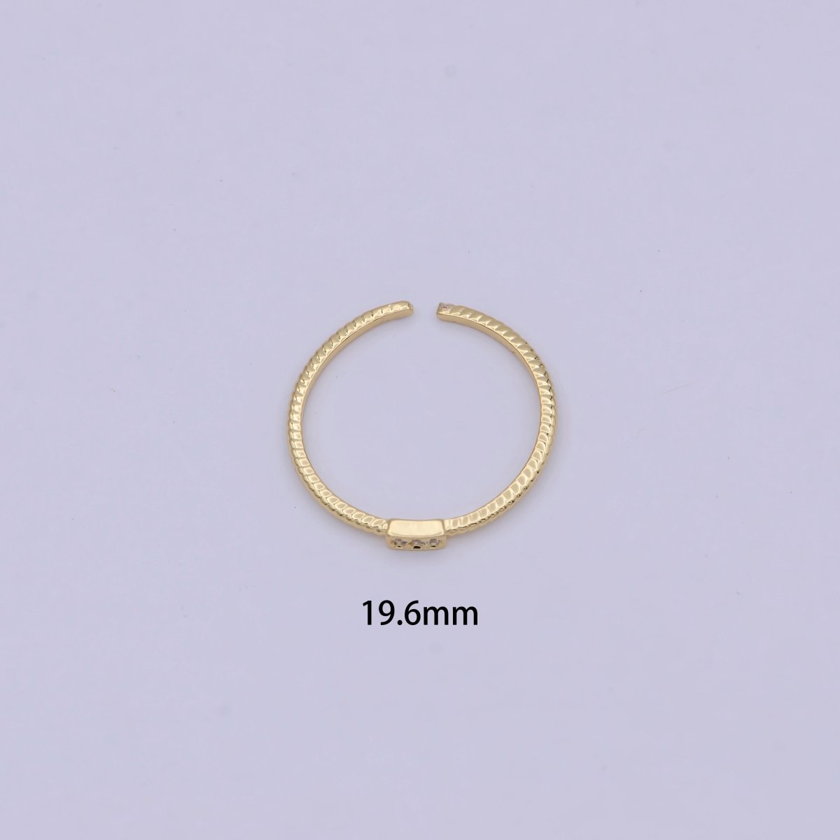 14k Gold plated Twisted Ring- Gold plated Stacking Ring, Minimalist Ring Band, Midi ring, Everyday Jewelry, Thin Twist Wedding Band U-478 - DLUXCA