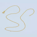 1.5mm Dainty Unique Curved Anchor 19.5 Inch Layering Chain Necklace w/Spring Ring | WA-186 Clearance Pricing - DLUXCA
