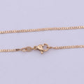 1.5mm Mariner Anchor Link Chain Necklace Rose Gold plated Necklace 17.5 inch long | WA-544 Clearance Pricing - DLUXCA