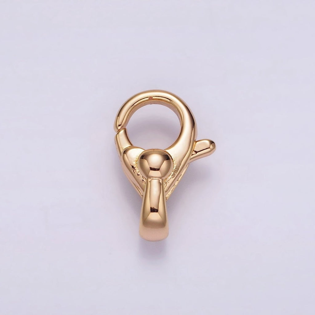 16K Gold plated 17.5mm Swivel Lobster Claw Clasps Closure Jewelry Findings Supply | Z-521 - DLUXCA
