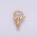 16K Gold plated 17.5mm Swivel Lobster Claw Clasps Closure Jewelry Findings Supply | Z-521 - DLUXCA