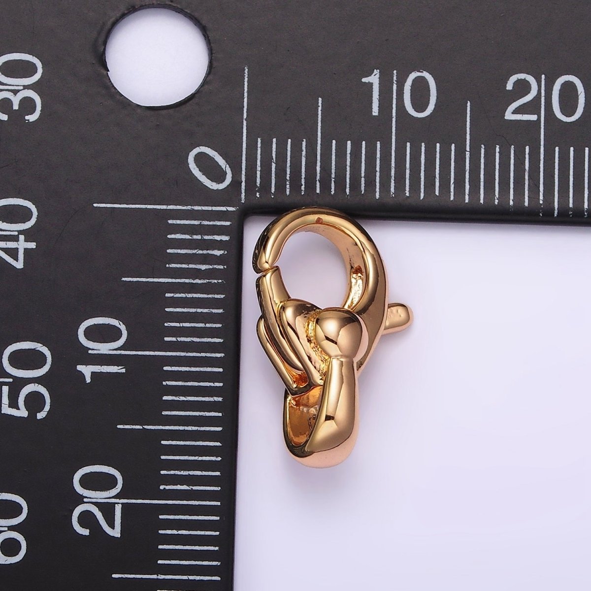 16K Gold plated 17.5mm Swivel Lobster Claw Clasps Closure Jewelry Findings Supply | Z-521 - DLUXCA