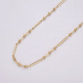 16K Gold plated 2.5mm Designed Triple Satellite Rhondele Paperclip Link Unfinished Chain in Gold & Silver | ROLL-1331 ROLL-1332 Clearance Pricing - DLUXCA