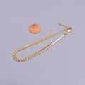 16K Gold plated 3mm Clear Crystal Tennis Chain 5.75", 6.25", 7.25" Bracelet | WA-1884 - WA-1886 Clearance Pricing - DLUXCA
