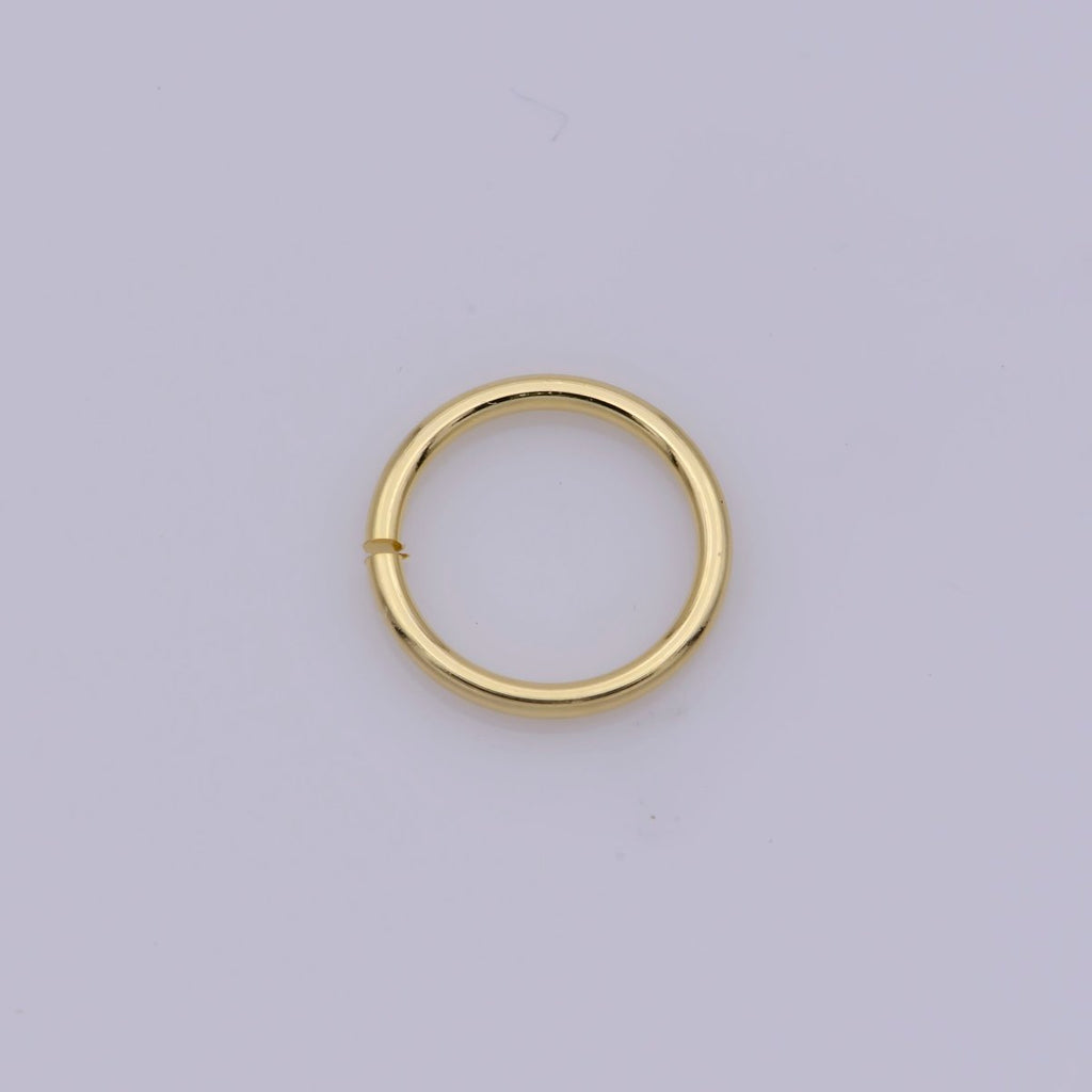 16K Gold plated 4mmx1mm Jump Ring Findings Set | Z832 - DLUXCA