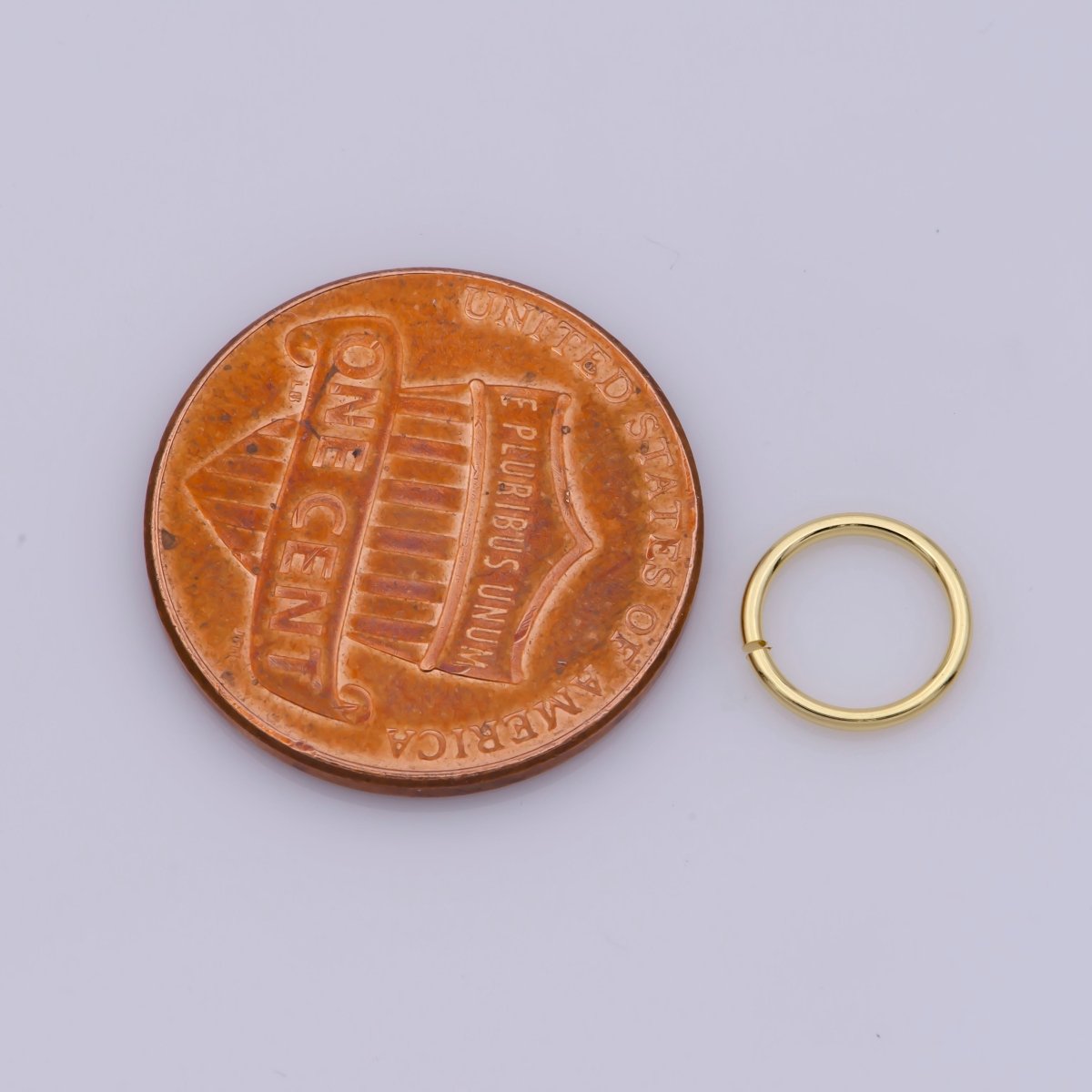16K Gold plated 4mmx1mm Jump Ring Findings Set | Z832 - DLUXCA