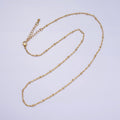 16k Gold plated Beaded Satellite Chain Gold plated Silver Chain Simple Everyday Layering Necklace 17 Inch | WA-1859 WA-1860 Clearance Pricing