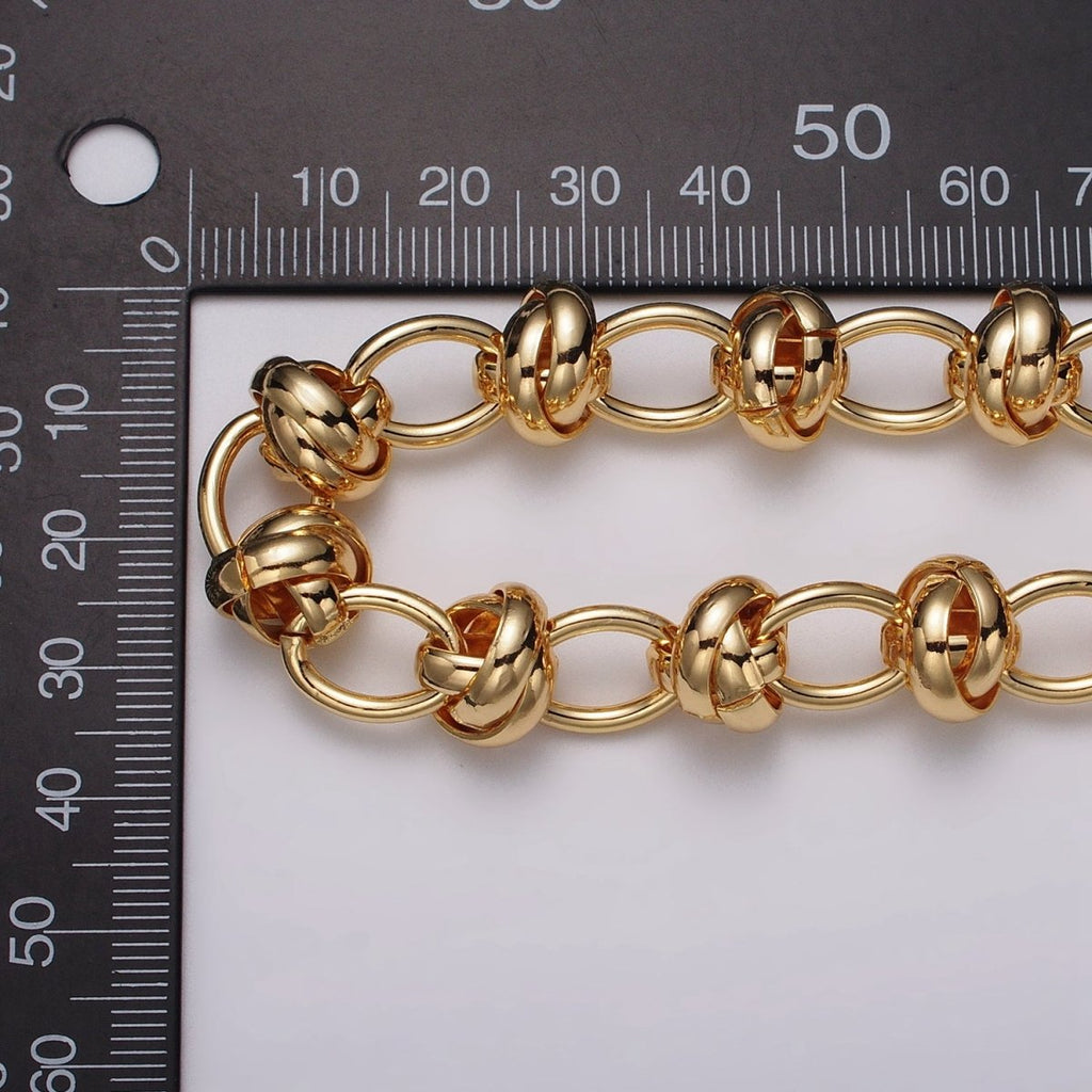 16k Gold Plated Cable Multiple Rolo Link Unfinished Chain in Gold & Silver | ROLL-1155 ROLL-1156 Clearance Pricing