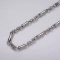 16k Gold plated Curved Tube Rolo Link Unfinished Chain in Gold & Silver by Yard | ROLL-1171 ROLL-1172 Clearance Pricing - DLUXCA