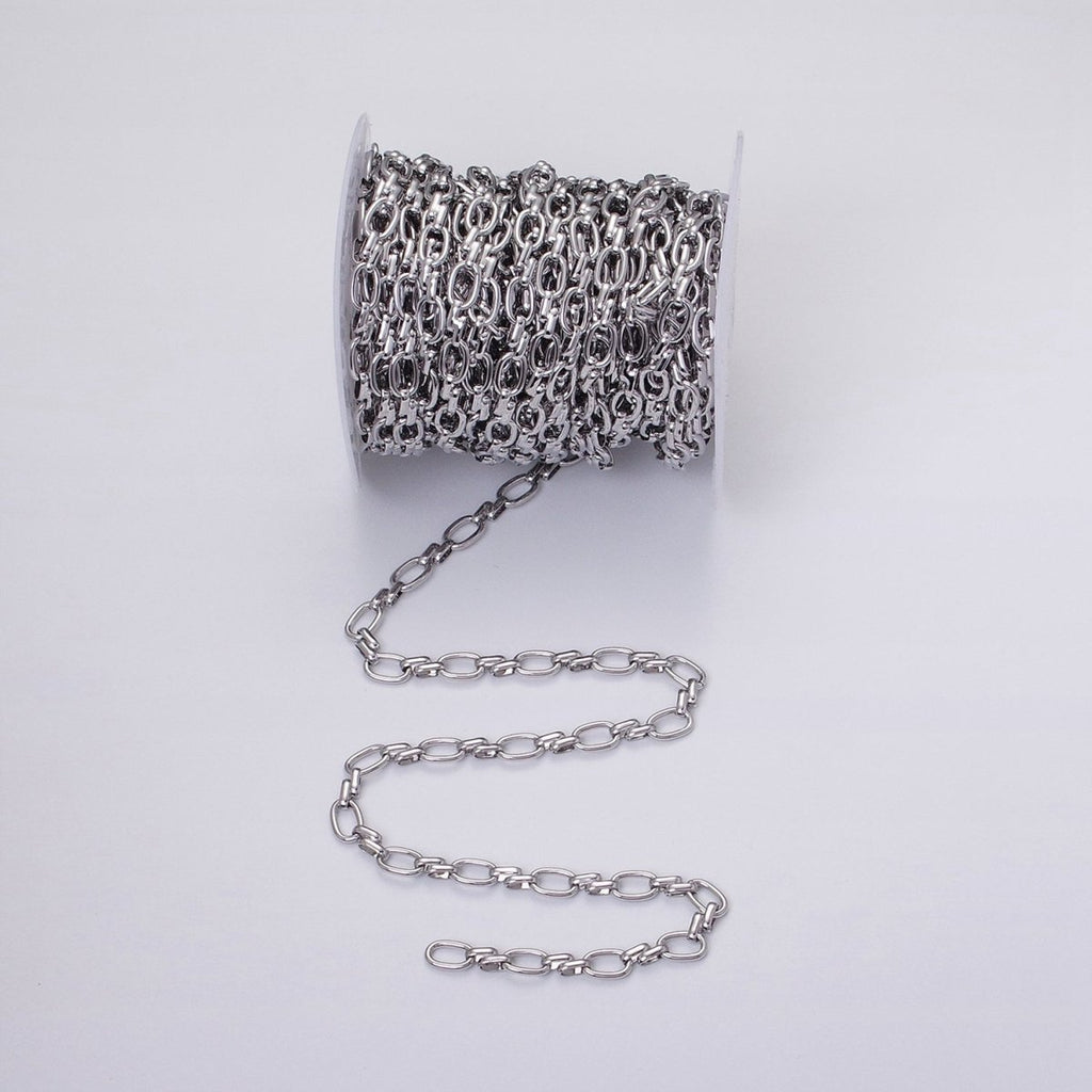16K Gold plated Oval Link Chain Chunky Unfinished Chain by Yard for Handmade Supply 6.1mm | ROLL-1313 ROLL-1314 Clearance Pricing - DLUXCA
