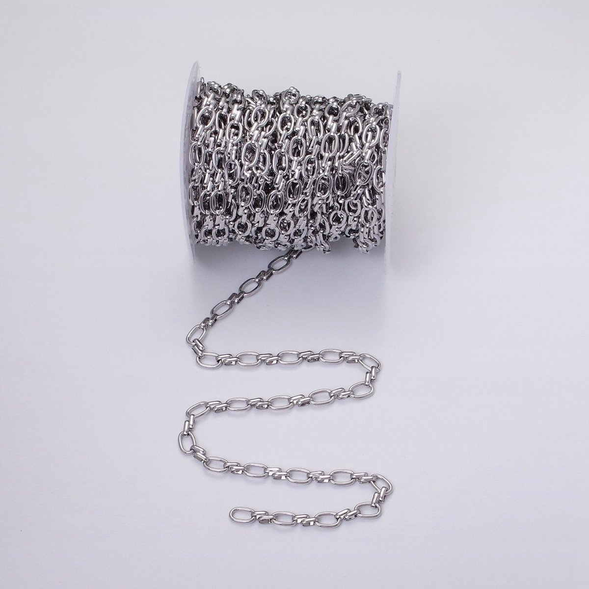 16K Gold plated Oval Link Chain Chunky Unfinished Chain by Yard for Handmade Supply 6.1mm | ROLL-1313 ROLL-1314 Clearance Pricing - DLUXCA