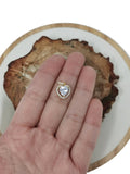 16x10mm Dainty 14k Gold plated Cubic Heart Pendant Micro Pave Heart Charm for Necklace Bracelet Earring Wedding Jewelry I-337 - DLUXCA