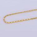 17 inch Scroll Necklace, 24K Gold Plated Finished Chain For Jewelry Making, Dainty 2mm Unique Necklace w/ Spring Ring | CN-332 Clearance Pricing - DLUXCA